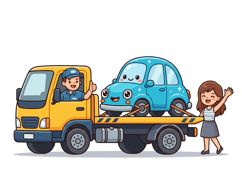 Step 3: We Collect — Our flatbed comes to you anywhere in Bermondsey & Rotherhithe. Same-day collection is often available. Driveway, garage, or street — we'll find you.