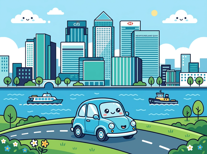 Illustration of a London landmark near Tower Hamlets