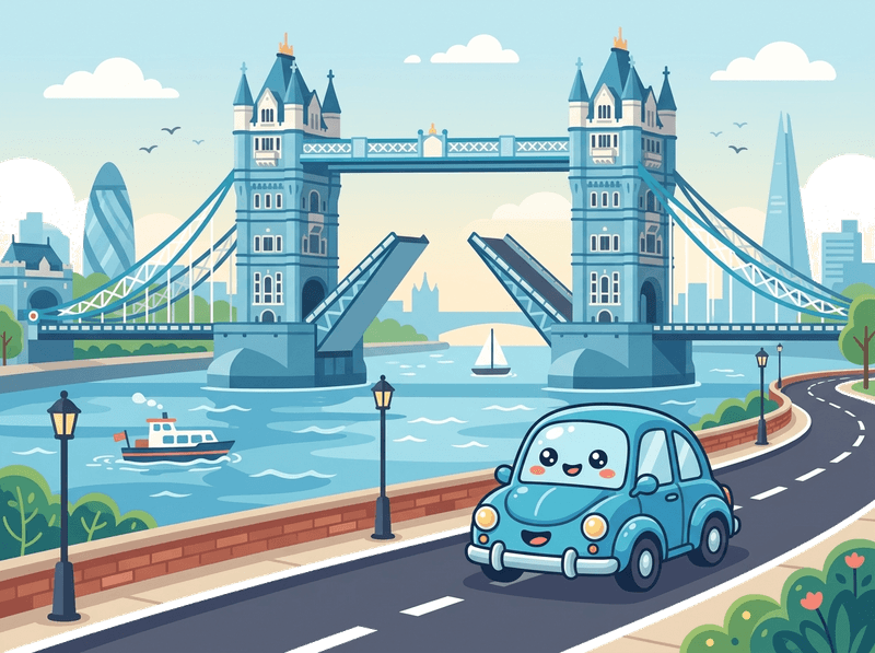 Illustration of a London landmark near City of London